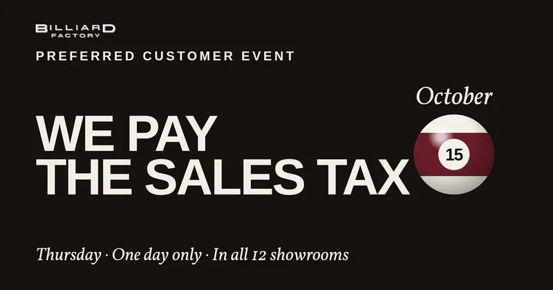 Preferred Customer Event campaign artwork with the October 15 ball and sales tax offer