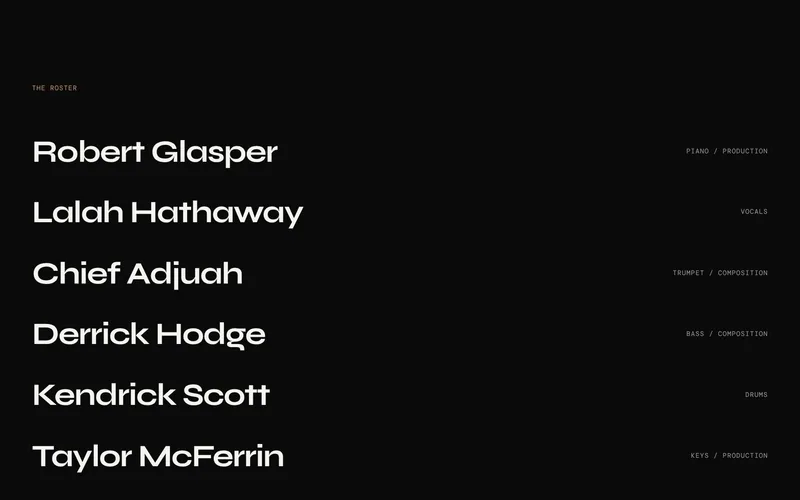 The Second Son Productions roster page